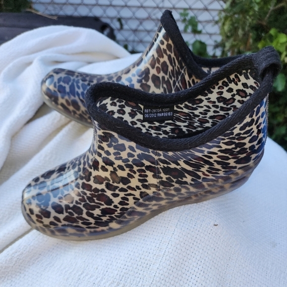 Capelli Leopard pixie rain‎ boots 9.5/10 - Picture 5 of 9